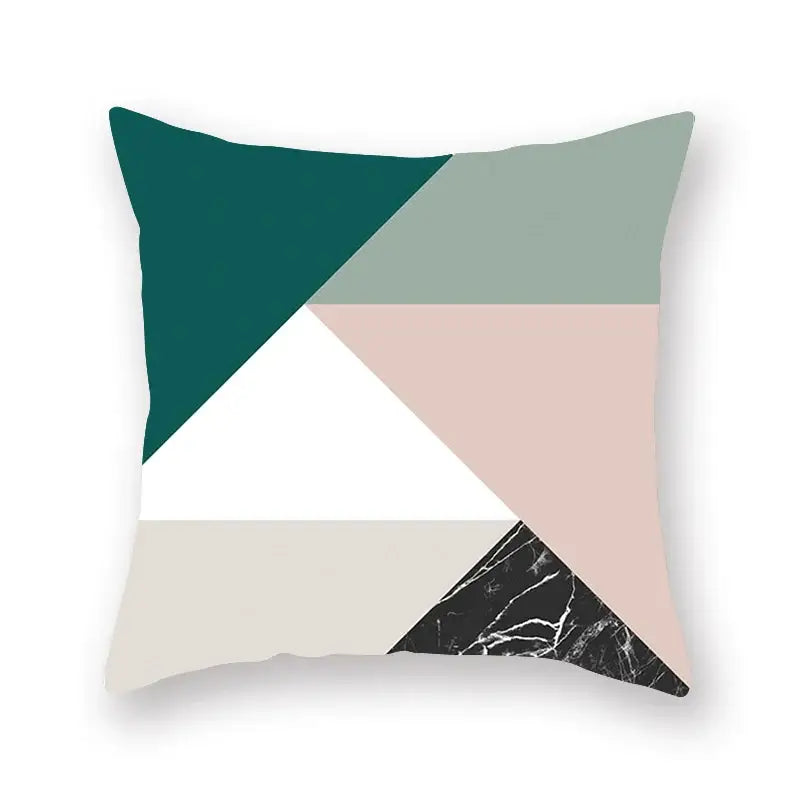 Teal Leaf Pillowcase