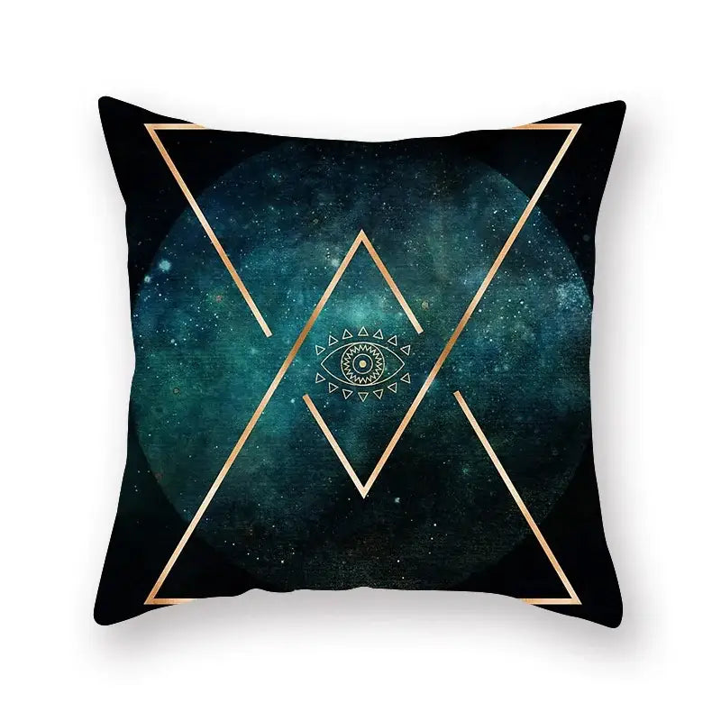 Teal Leaf Pillowcase