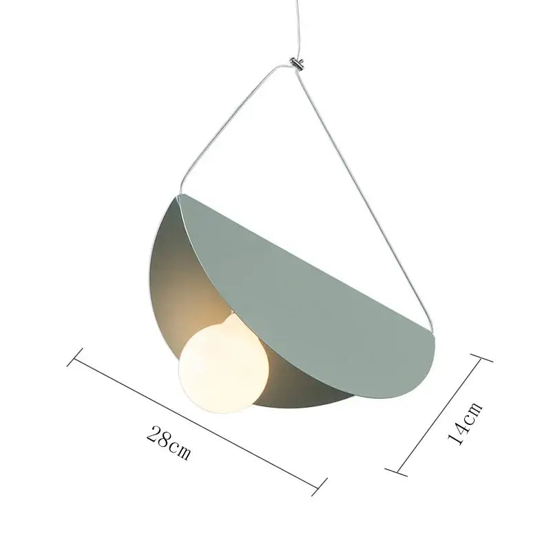 Orange Gray Pendant Light