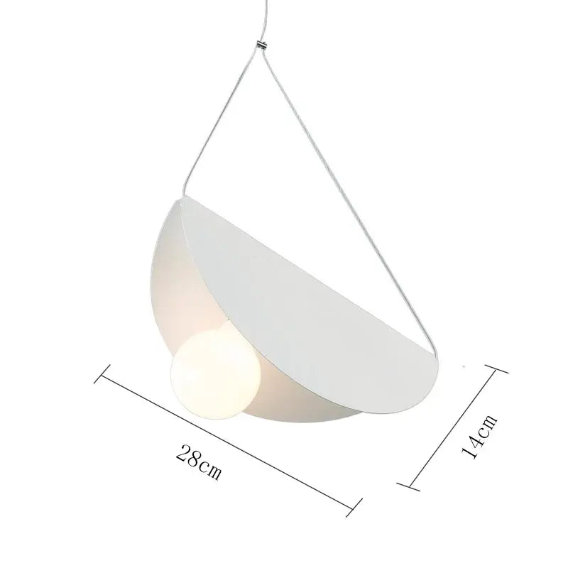 Orange Gray Pendant Light