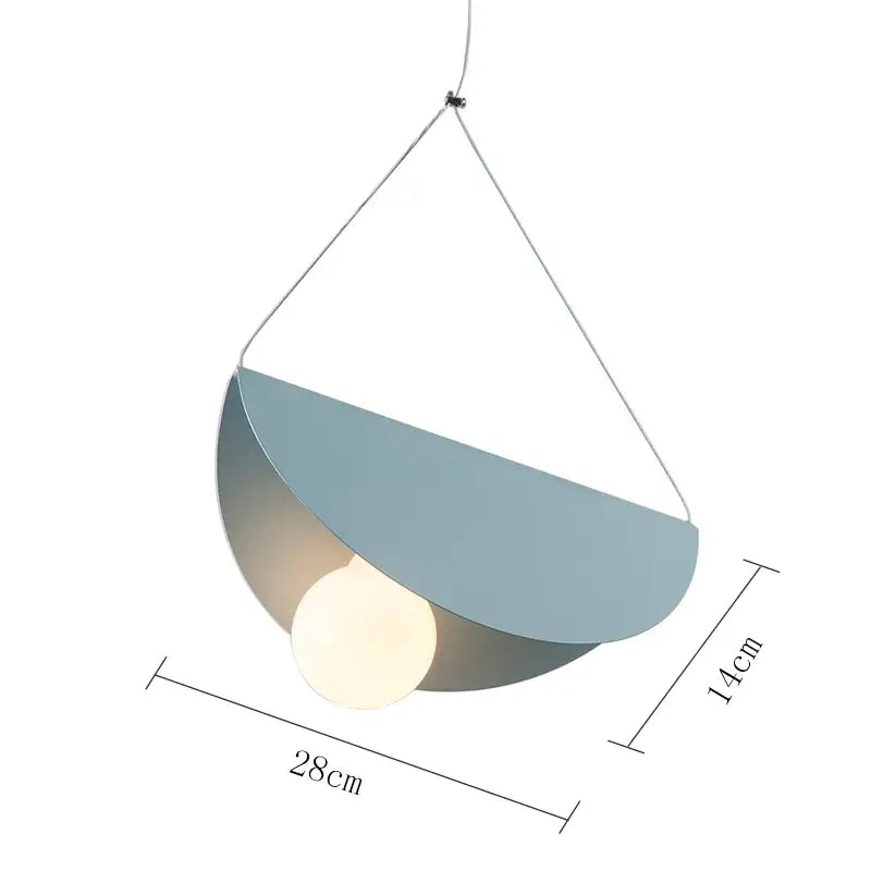 Orange Gray Pendant Light