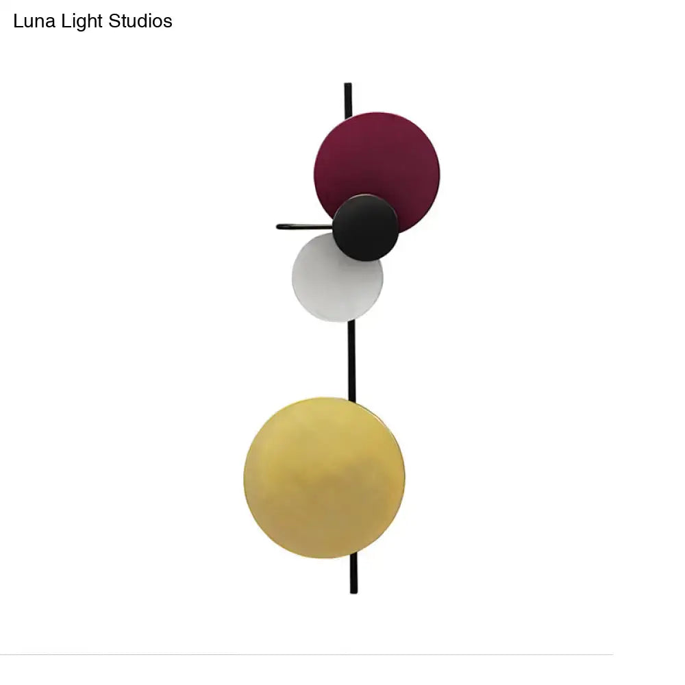Red Pink Blue Wall Sconce Adjustable Design