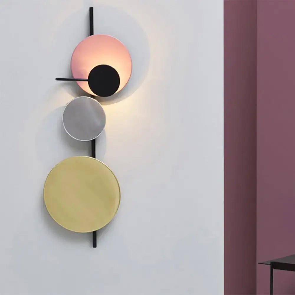 Red Pink Blue Wall Sconce Adjustable Design