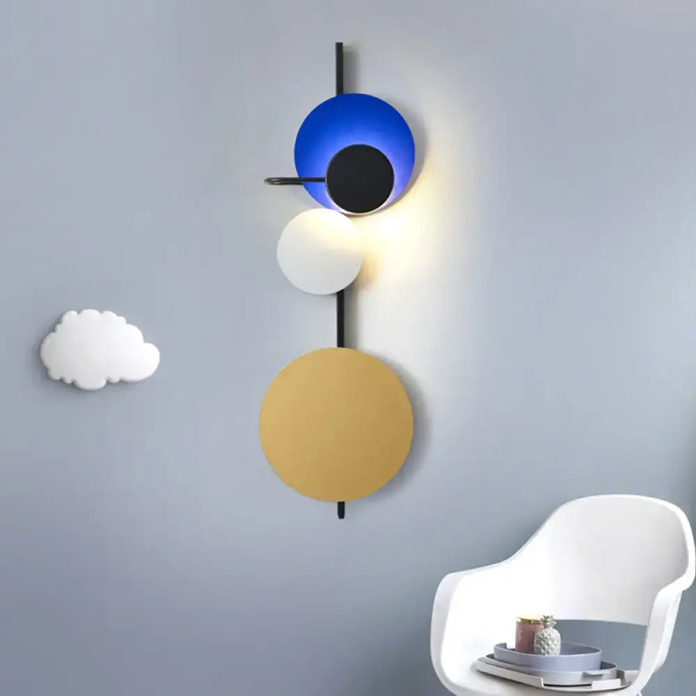 Red Pink Blue Wall Sconce Adjustable Design