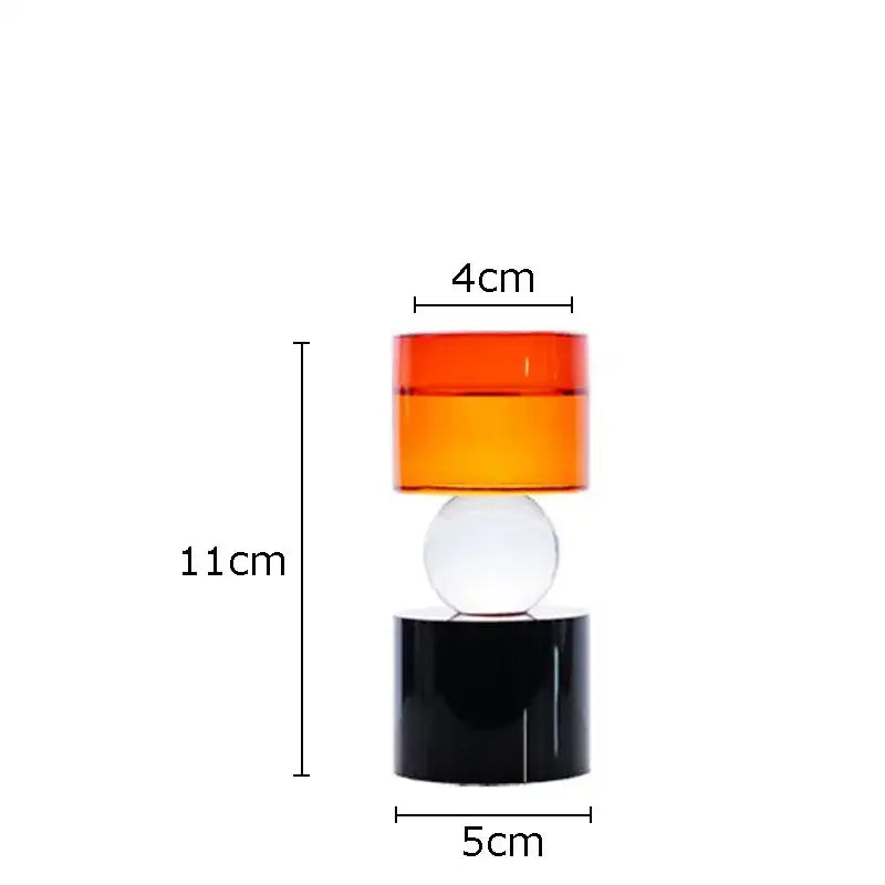 Orange Black Crystal Holders