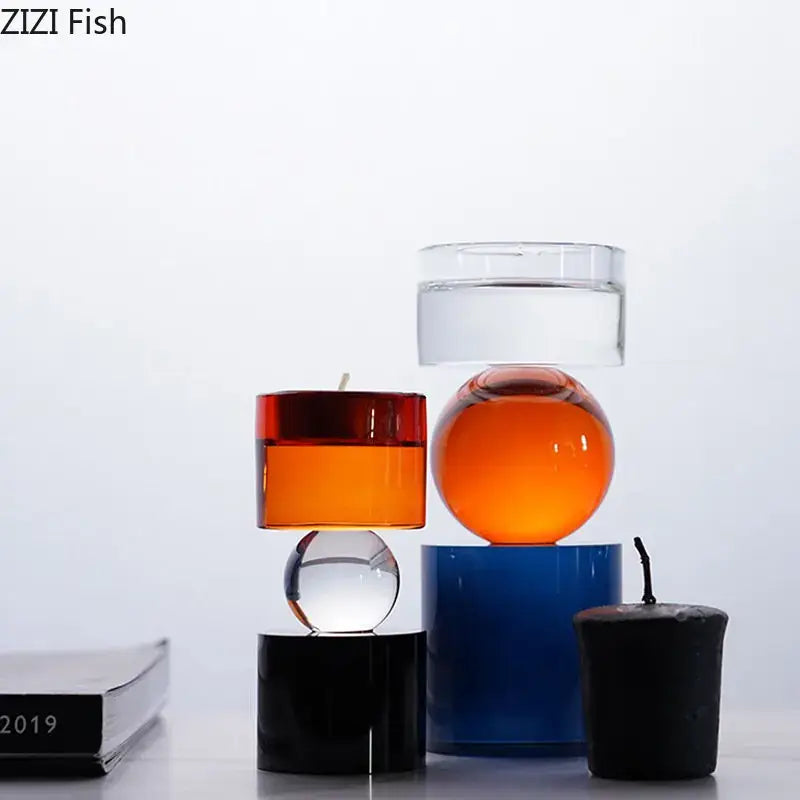 Orange Black Crystal Holders