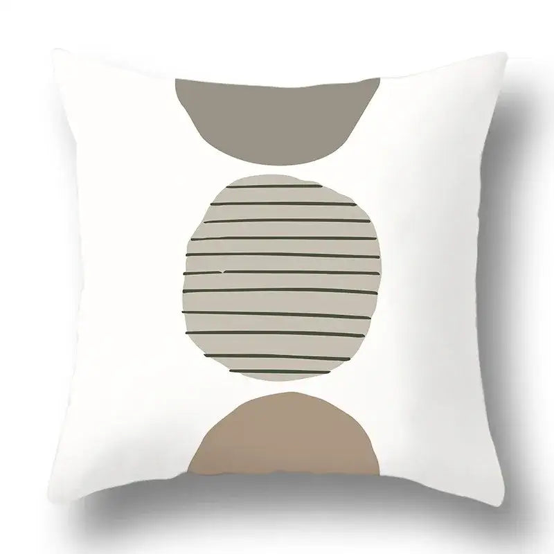 Green Geometric Pillow Cover