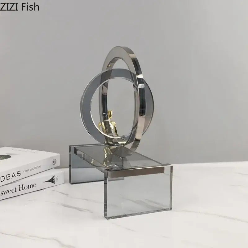 Gold Ring Chair Sculpture