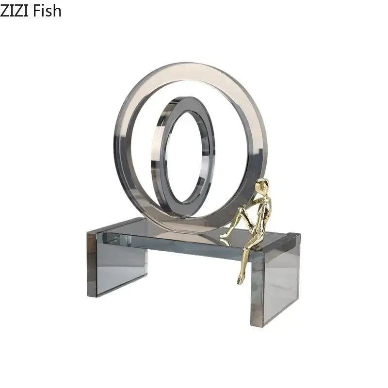 Gold Ring Chair Sculpture