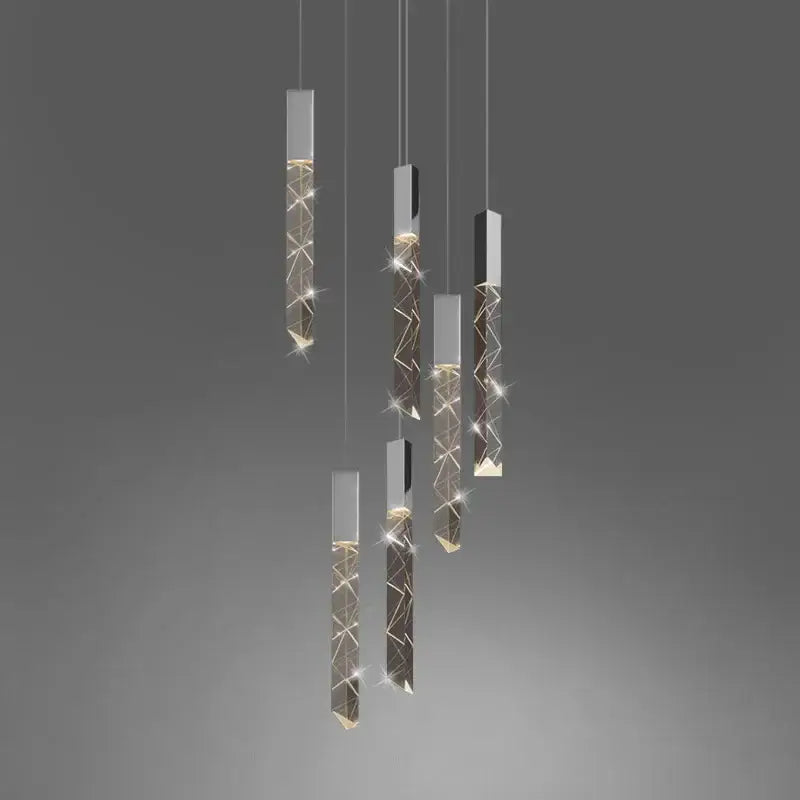 Crystal Glass Dining Area Pendant Light