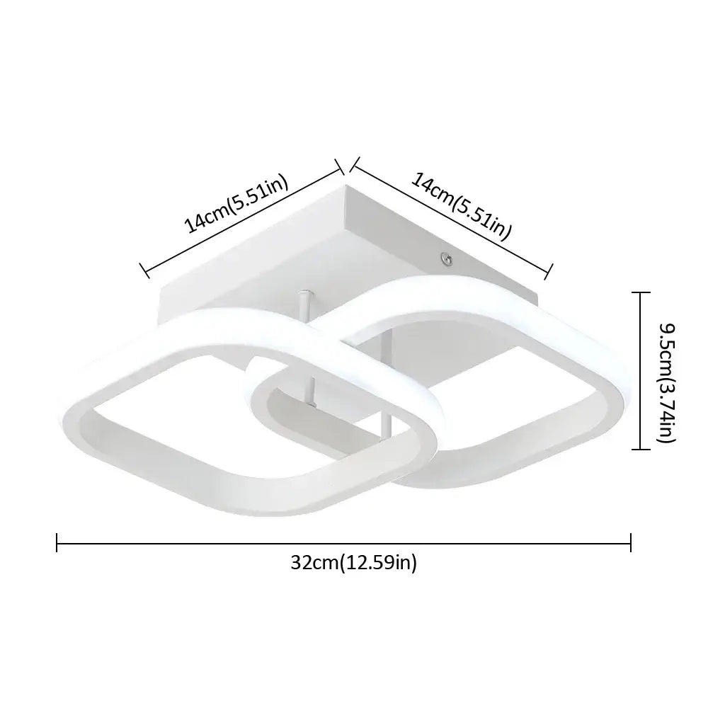 White Acrylic Ceiling Lamp