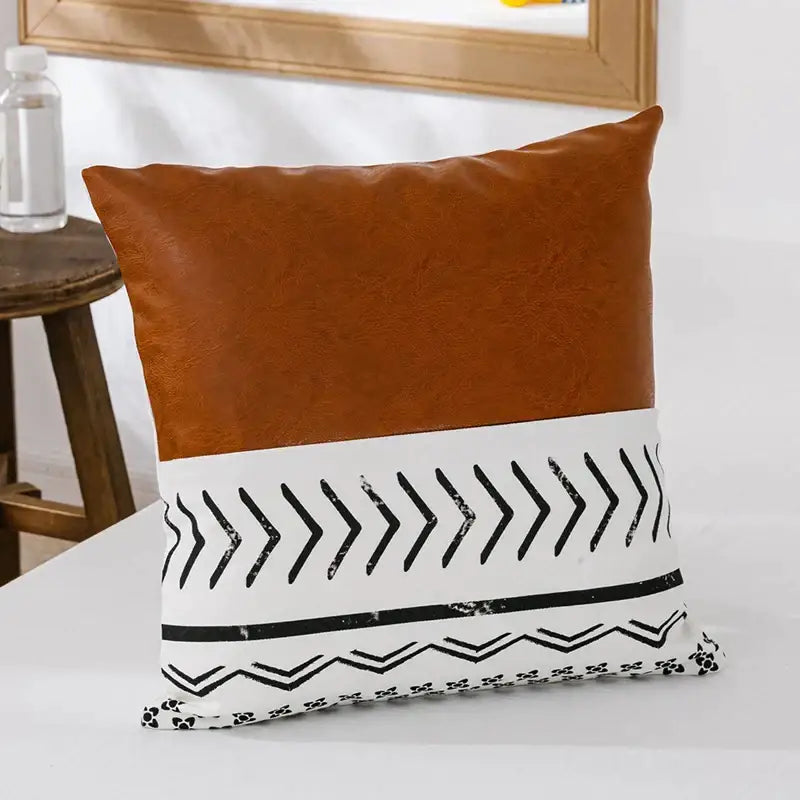 Black White Tassel Cushion