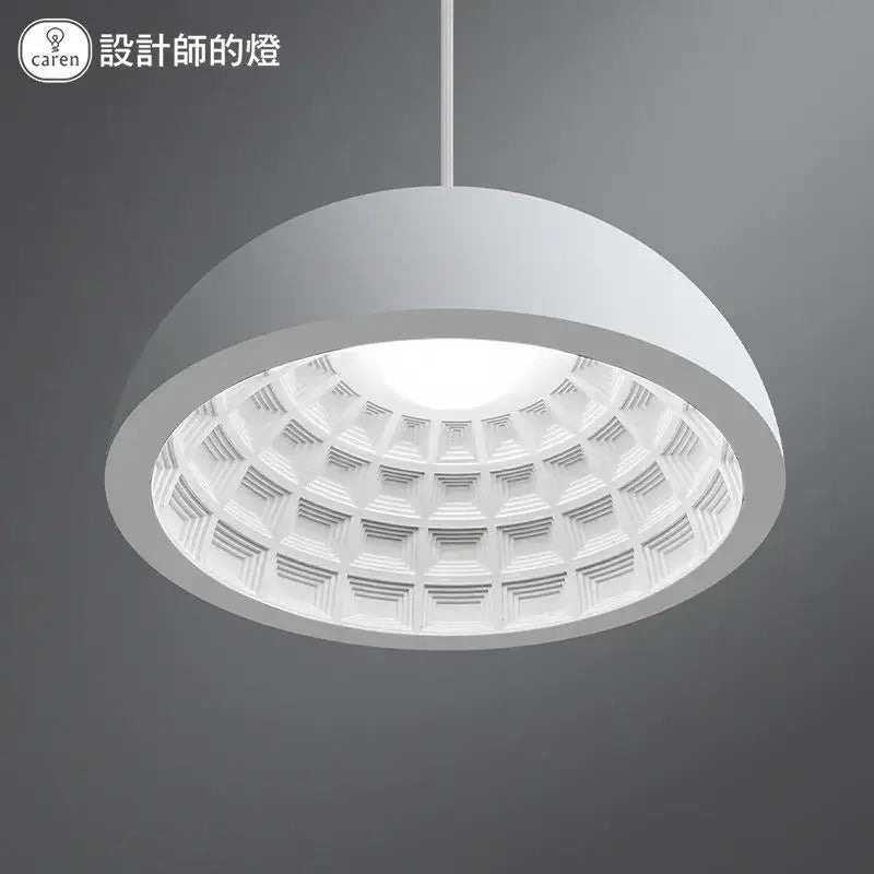 White Gypsum Pendant Light
