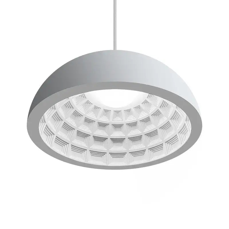 White Gypsum Pendant Light