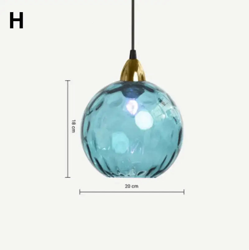Golden Glass Cluster Pendant