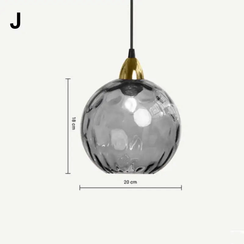 Golden Glass Cluster Pendant