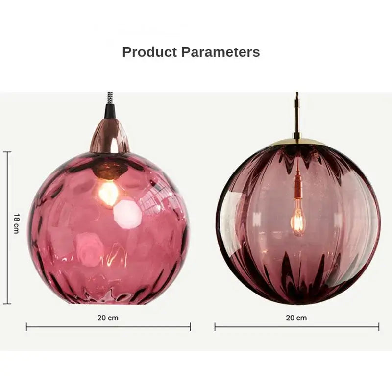 Golden Glass Cluster Pendant