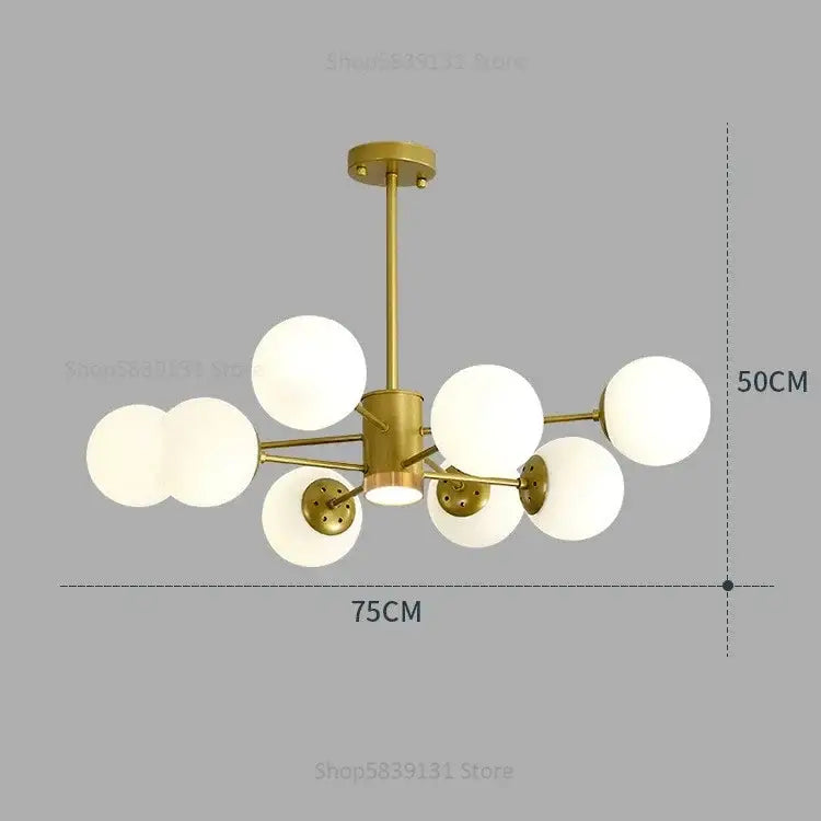 Gold Black Chandelier Light