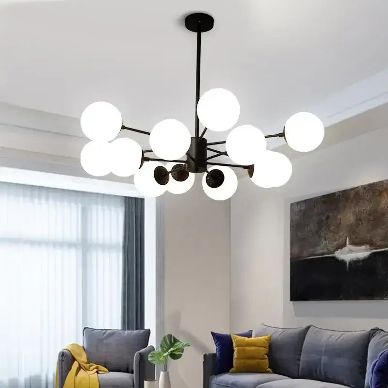 Gold Black Chandelier Light