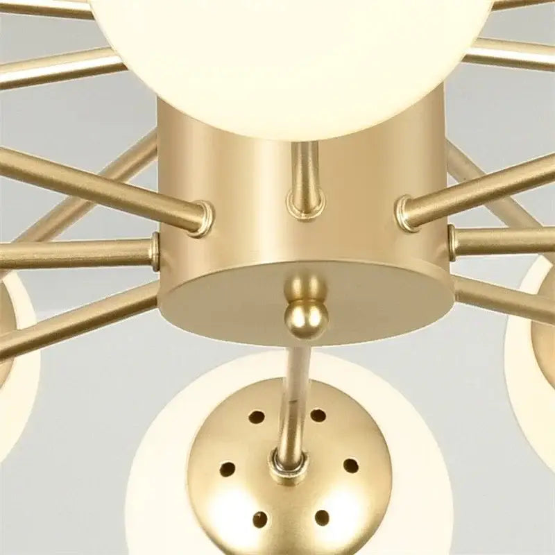 Gold Black Chandelier Light