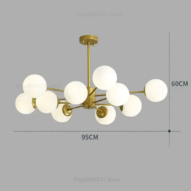 Gold Black Chandelier Light