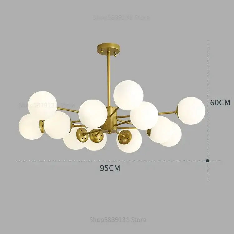 Gold Black Chandelier Light