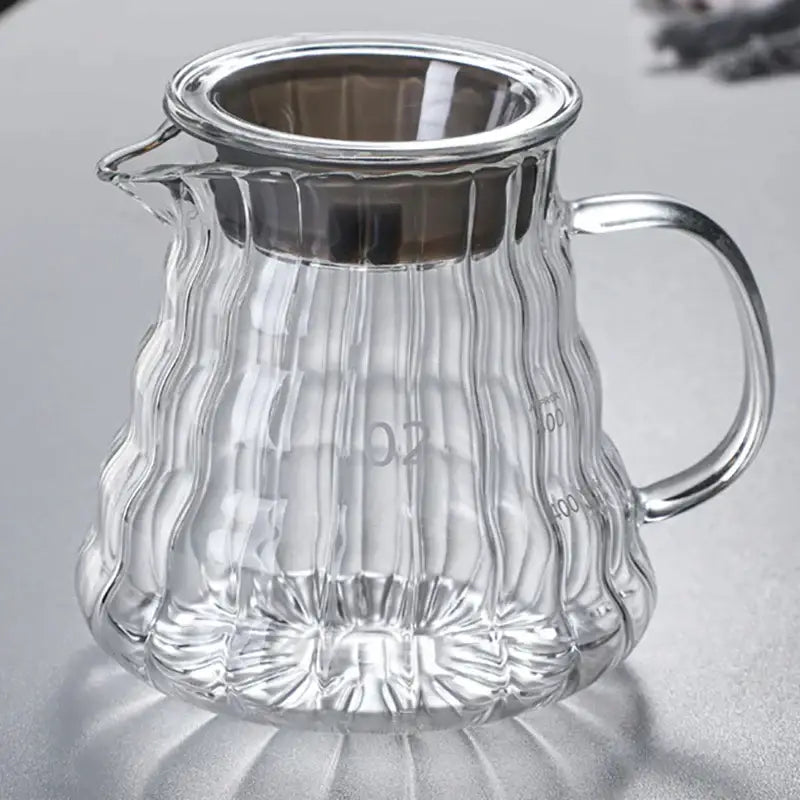 Glass Metallic Coffee Carafe
