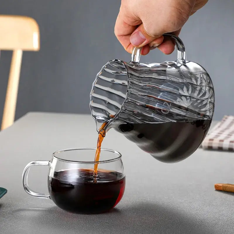 Glass Metallic Coffee Carafe