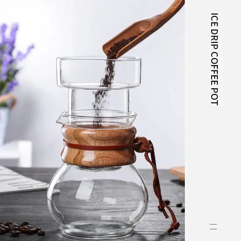 Glass Wood Coffee Dripper