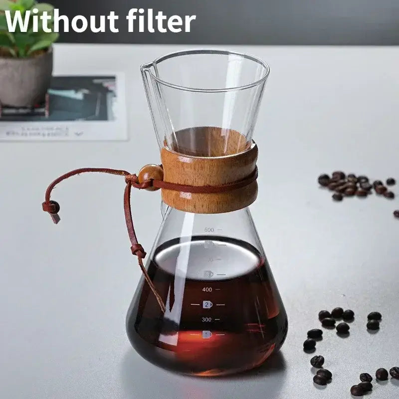 Glass Steel Coffee Kettle