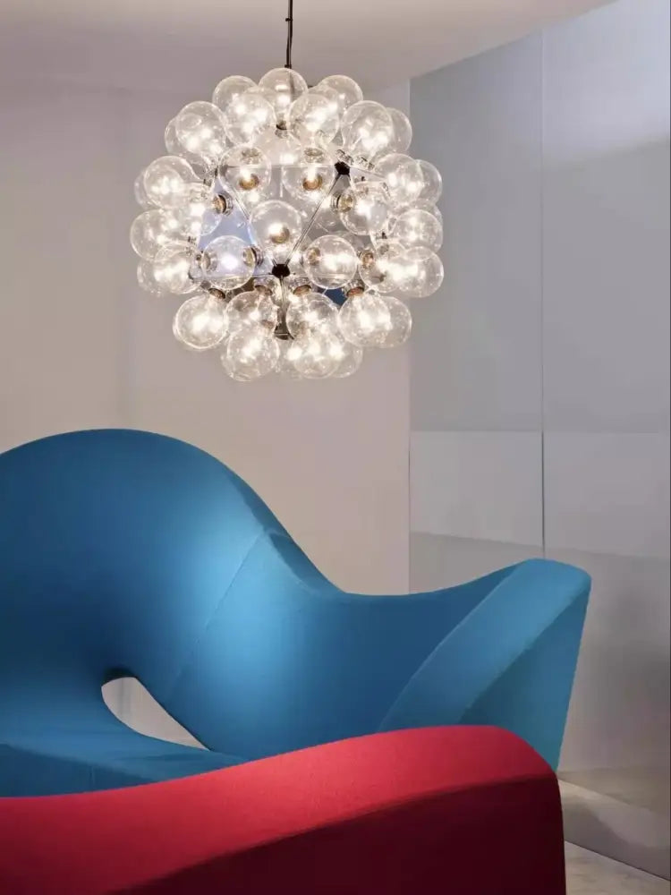 Glass Dandelion LED Chandelier
