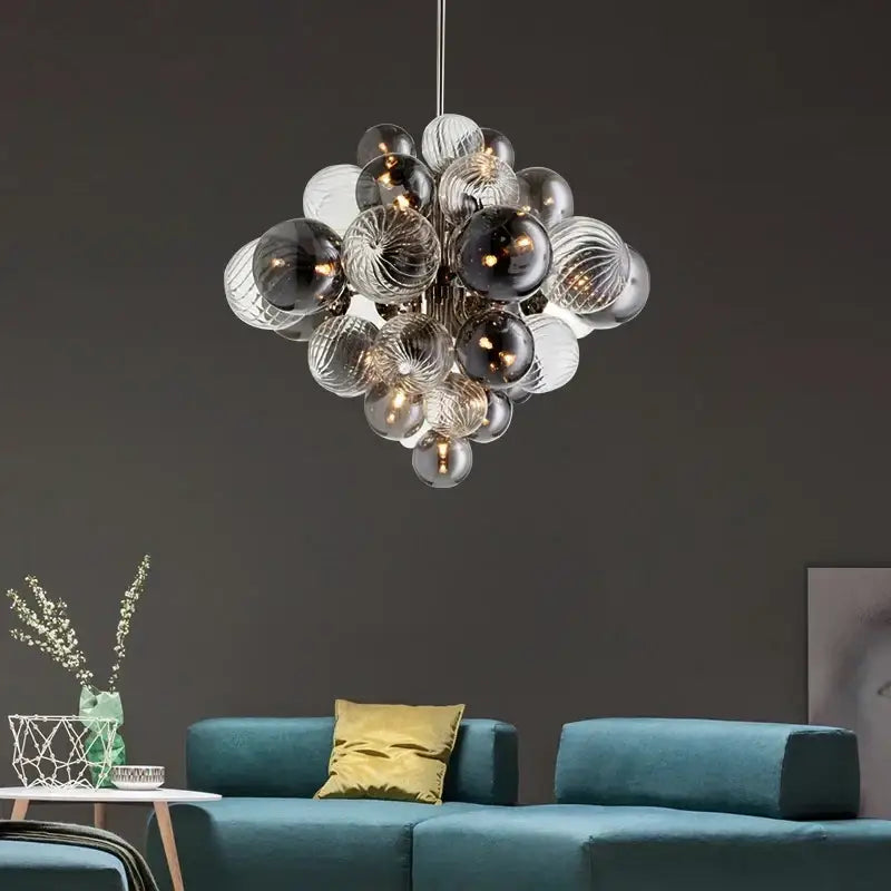 Nordic Glass Globe Chandelier