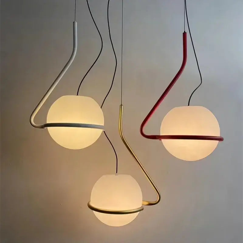 Red Globe Pendant Lamp