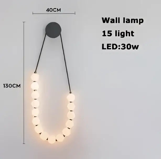 Gold Bubble Pendant Light with Ten-Light Design