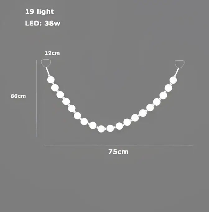 Gold Bubble Pendant Light with Ten-Light Design