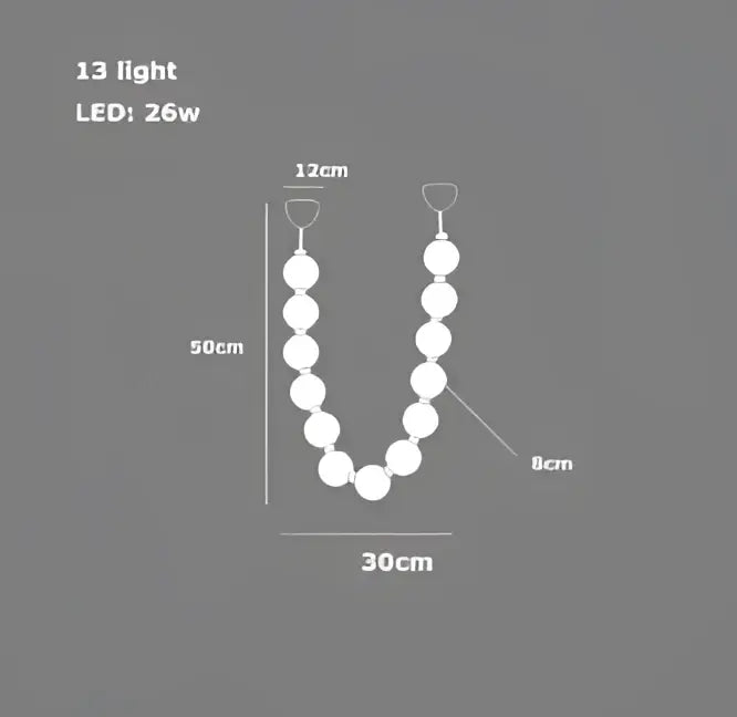 Gold Bubble Pendant Light with Ten-Light Design
