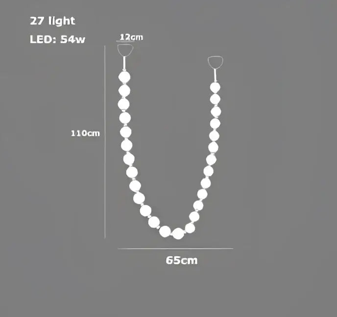 Gold Bubble Pendant Light with Ten-Light Design
