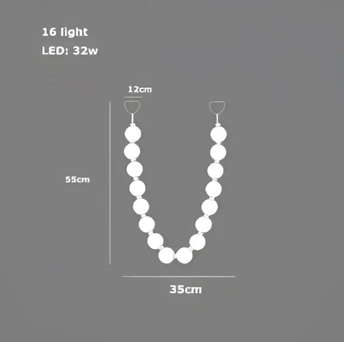 Gold Bubble Pendant Light with Ten-Light Design