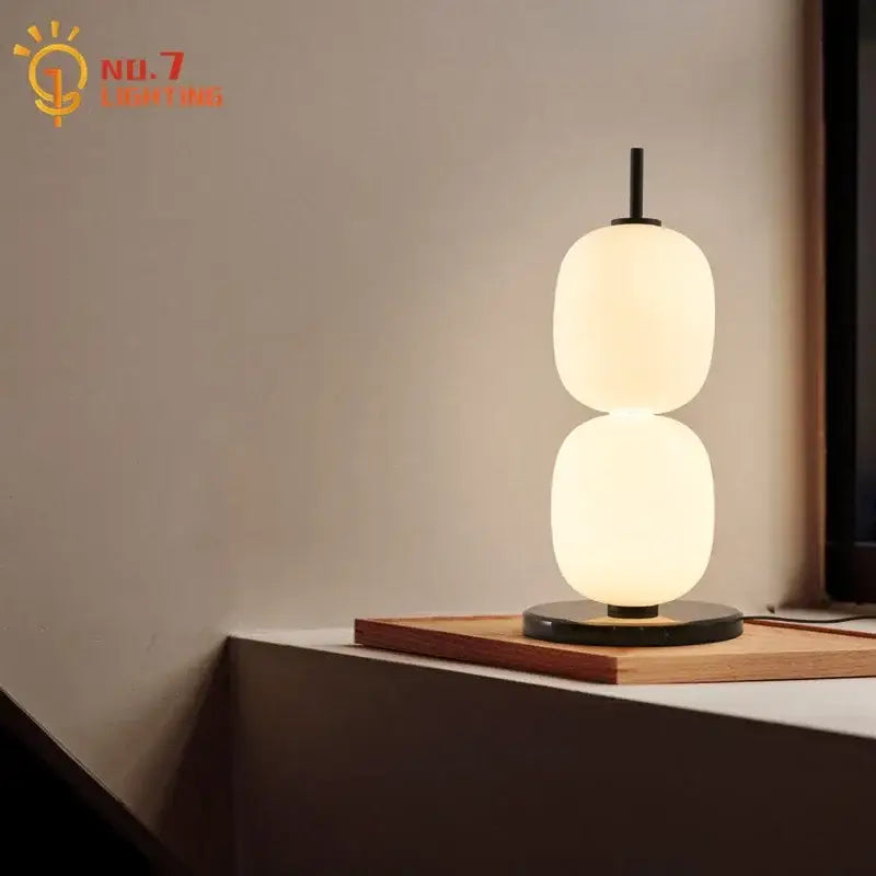 Glass Gourd Table Lamp