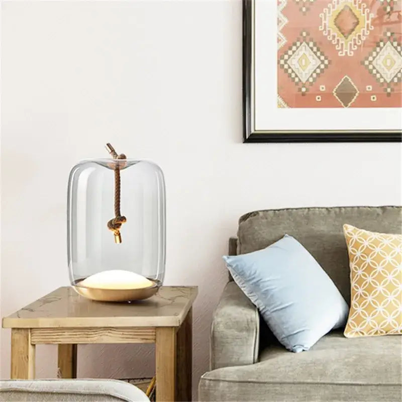Glass Knot Table Lamp