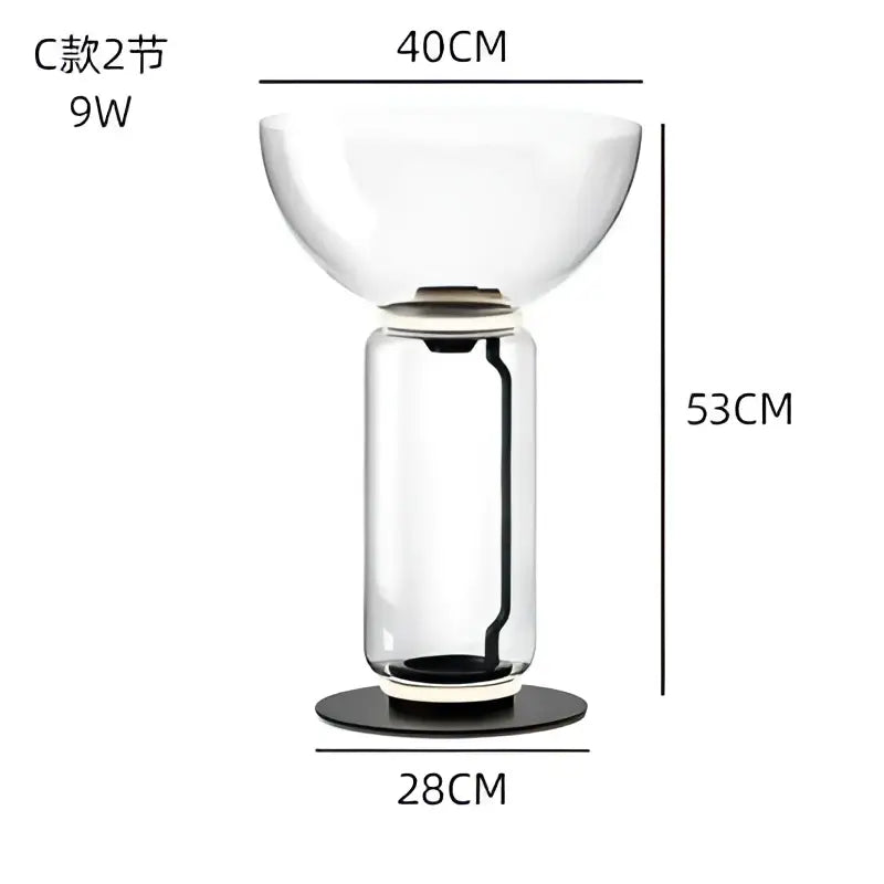 Glass LED Floor Lamp