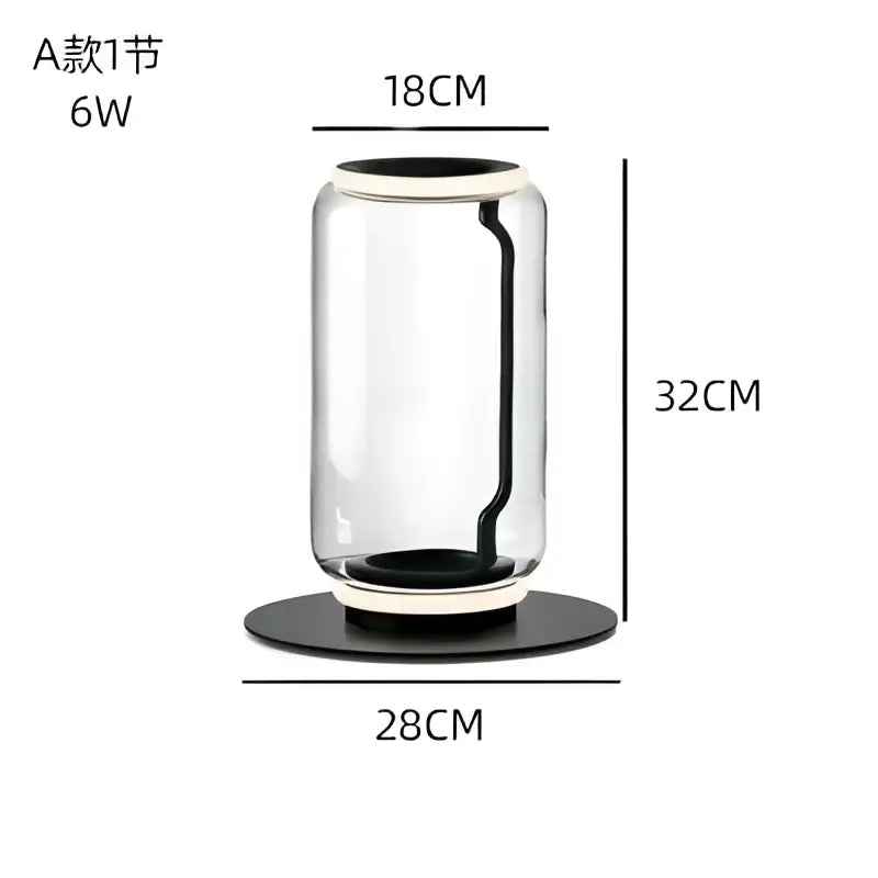 Glass LED Floor Lamp