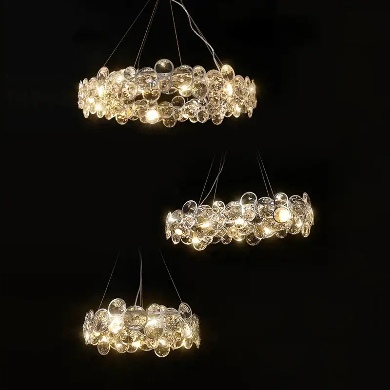 Glass Crystal Ring Pendant