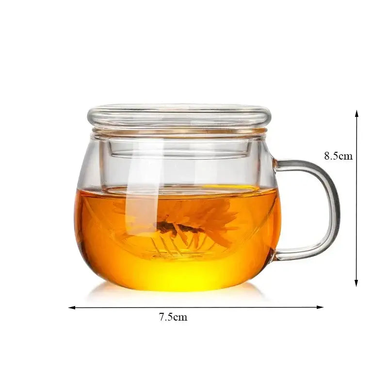 Glass Infuser Tea Cup