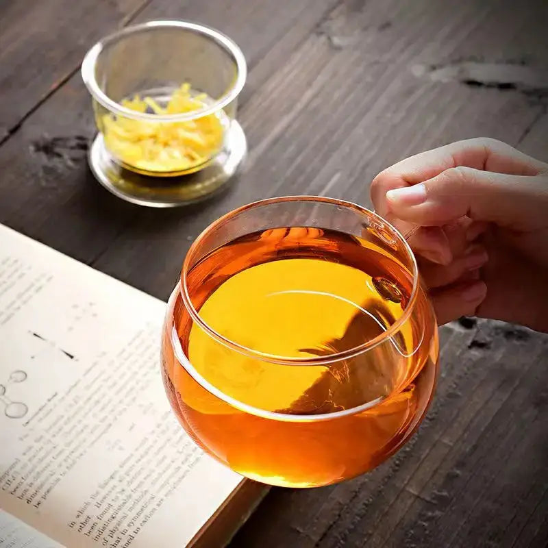Glass Infuser Tea Cup