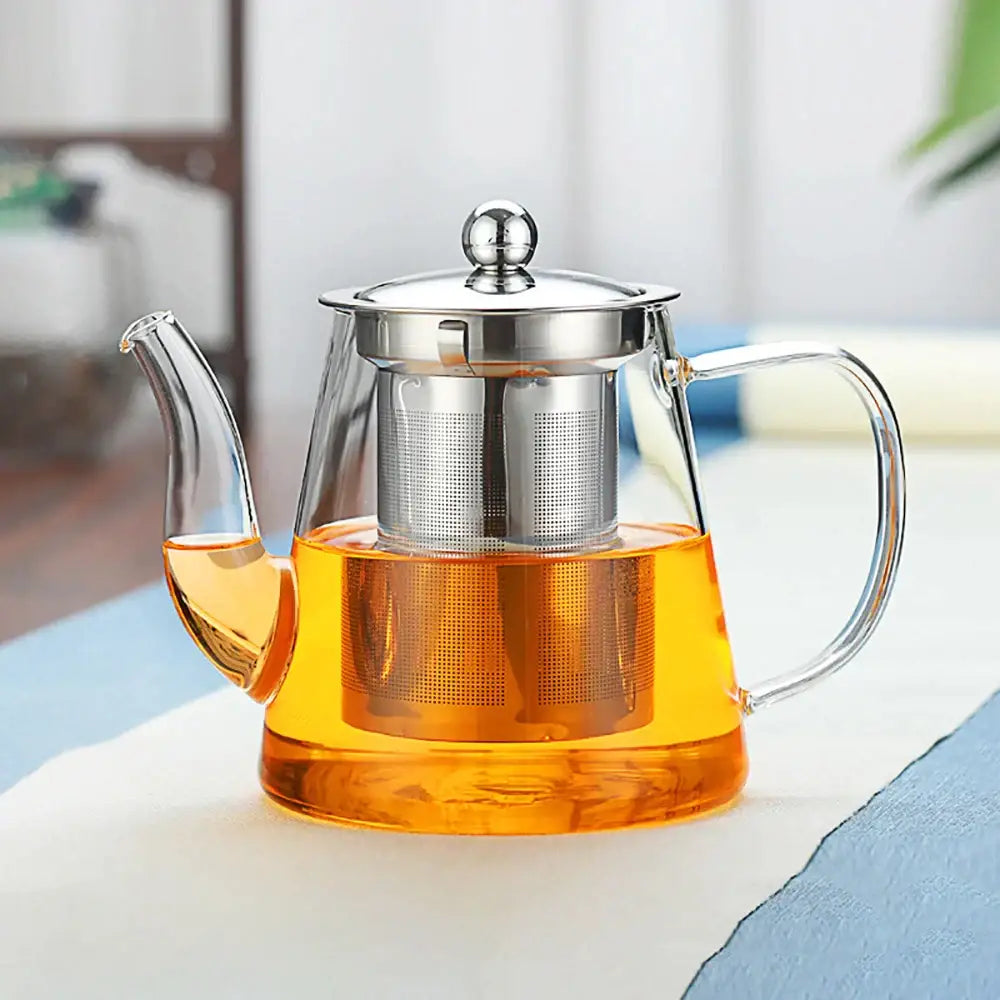 Glass Filtered Tea Pot