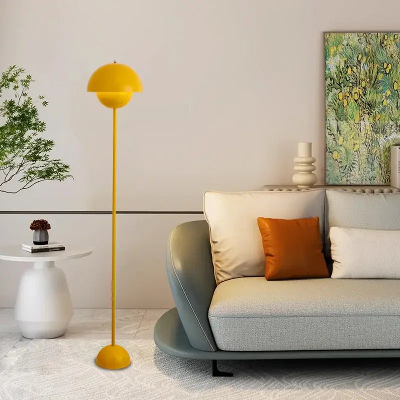 Red Dome Floor Lamp