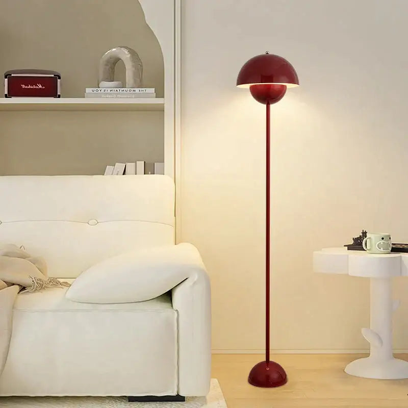 Red Dome Floor Lamp