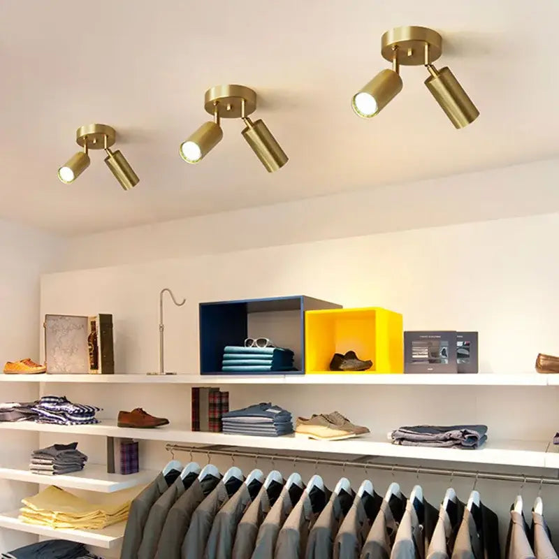 Gold Adjustable LED Chandelier