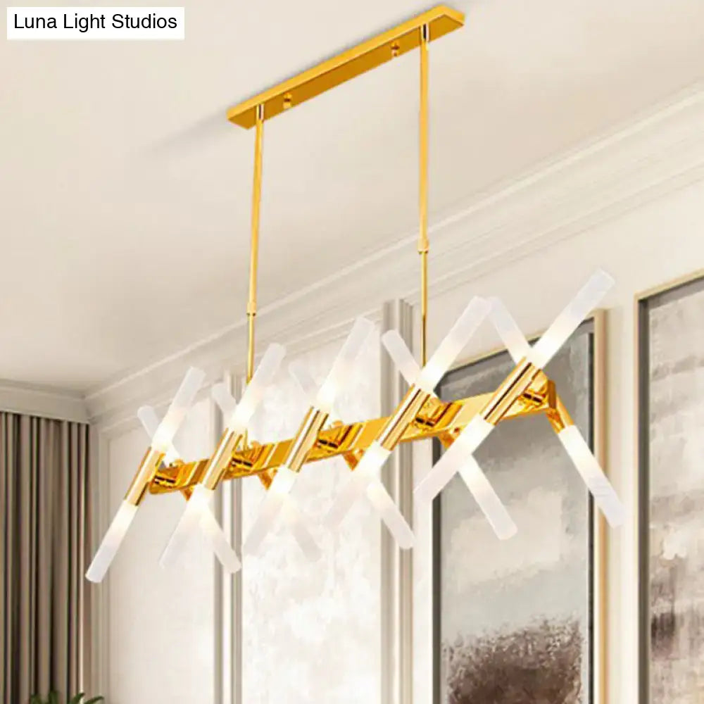 Gold Acrylic Ceiling Lamp